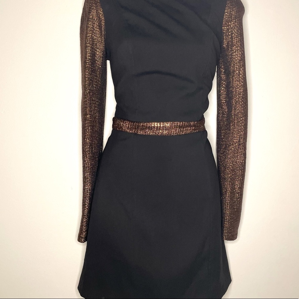 Silence + Noise Black Longsleeve Dress
